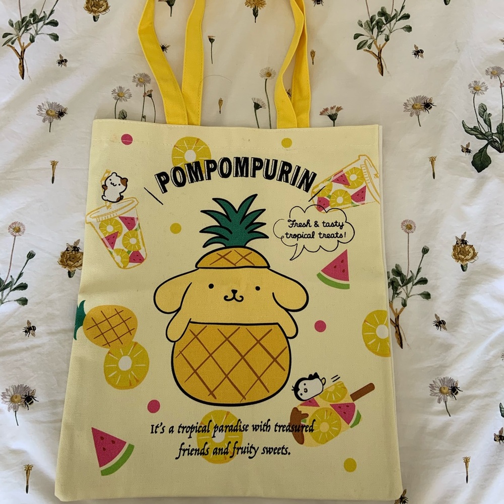 Sanrio x Miniso pompompurin totebag